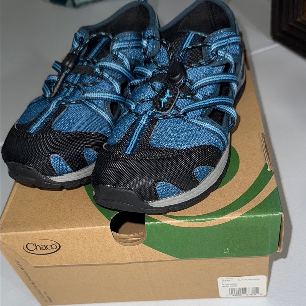 Brand new Chaco Kids' Blue and Black Shoes size 2